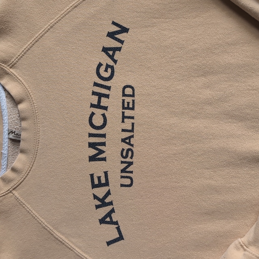 Momentum Outfitters Lake Michigan Unsalted Fleece Crewneck Sweatshirt - Picture 2 of 4